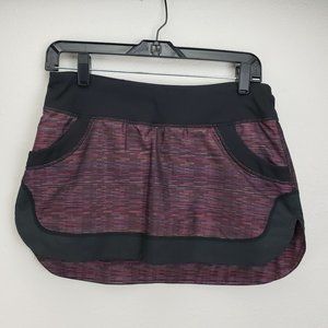 lululemon athletica Black and Purple Mini Skirt